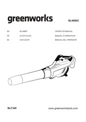 GreenWorks BL40B02 Manual Del Operador