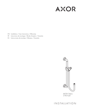 Hansgrohe AXOR Citterio 27831 0 Serie Instrucciones De Montaje / Manejo / Garantía