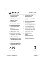EINHELL TC-CD 18/35 Li-Solo Manual De Instrucciones Original