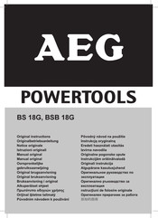 AEG BSB 18G Manual Original