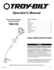 Troy-Bilt TB22 EC Manual Del Operador