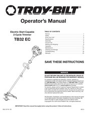 Troy-Bilt TB32 EC Manual Del Operador