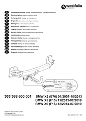 Westfalia 303 368 600 001 Instrucciones De Montaje Y De Servicio