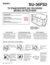 Sony SU-36FS2 Instrucciones