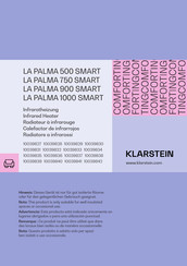 Klarstein PALMA 1000 Manual Del Usuario