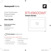 Honeywell Home Smart RTH9600WF Guia Del Usuario