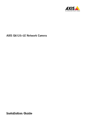 Axis Q6125-LE Guia De Instalacion