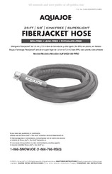 AQUAJOE Fiberjacket AJFJH25-58-PRO Manual