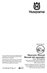 Husqvarna 96792480100 Manual Del Operador