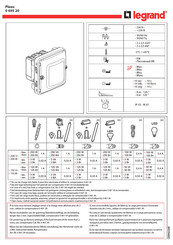 Legrand Plexo 0 695 20 Manual De Instrucciones