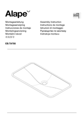 Alape EB.TA700 Instrucciones De Montaje