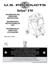 U.S. Products Solus 310 Información E Instrucciones De Uso