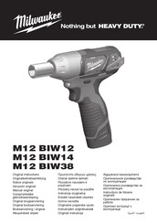 Milwaukee M12 BIW12 Manual Original
