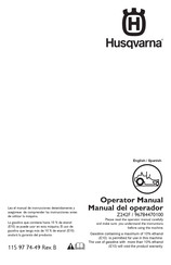 Husqvarna 96784470100 Manual Del Operador