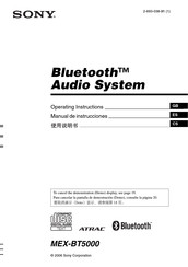 Sony MEX-BT5000 Manual De Instrucciones