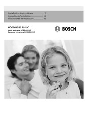 Bosch HCB56651UC Instrucciones De Instalación