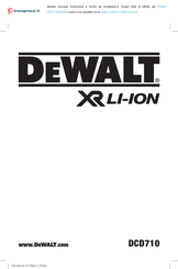 DeWalt XR LI-ION DCD710D2-QW Traducido De Las Instrucciones Originales