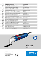 Gude MW 220 E Traducción Del Manual Original