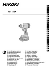 HIKOKI WH 18DA Instrucciones De Manejo