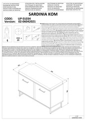 Forma Ideale SARDINIA KOM UP 01034 Instrucciones De Montaje