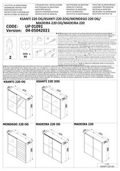 Forma Ideale UP 01091 Instrucciones De Montaje