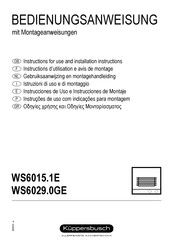 Kuppersbusch WS6029.0GE Instrucciones De Uso E Instrucciones De Montaje