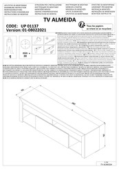 Forma Ideale TV ALMEIDA UP 01137 Instrucciones De Montaje