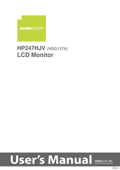 Hannspree HP247HJV Manual Del Usuario