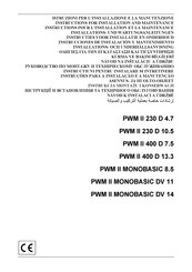 DAB PWM II MONOBASIC DV 14 Instrucciones De Instalación Y Mantenimiento