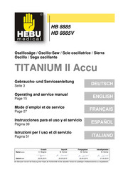 HEBU medical HB 8885V Instrucciones Para El Uso Y El Servicio