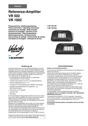 Blaupunkt Velocity VR 502 Instrucciones De Manejo