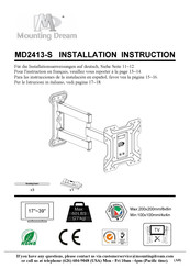 Mounting Dream MD2413-S Instrucciones De Instalación