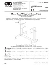 AN SPX BRAND OTC 1735A Instrucciones Originales