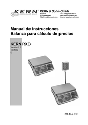 KERN RXB 3K1M Manual De Instrucciones