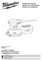 Milwaukee 6033-21 Manual Del Operador