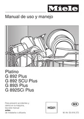 Miele Platino G 892i Plus Manual De Uso Y Manejo