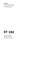 Gaggenau RT282 Instrucciones De Uso