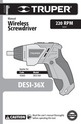 Truper DESI-36X Manual