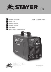 stayer TIG AC/DC 190 HF PULSED Manual De Instrucciones