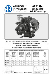 Annovi Reverberi AR 115/1000 bp Manual De Uso E Instalación