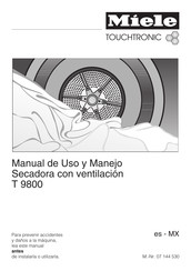 Miele Touchtronic T 9800 Manual De Uso Y Manejo