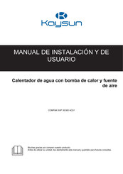 Kaysun COMPAK KHP 35/300 ACS1 Manual De Instalación Y De Usuario