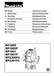 Makita RP1800XJ Manual De Instrucciones