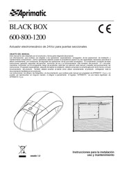 Aprimatic BLACK BOX 1200 Manual De Instrucciones