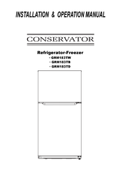 Crosley Conservator GRM183TD Manual De Instalación Y Operación