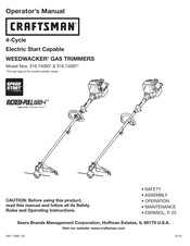 Craftsman WEEDWACKER 316.74097 Serie Manual Del Operador