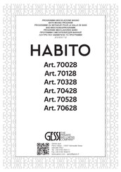 Gessi HABITO 70128 Manual De Instrucciones