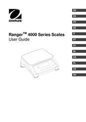 OHAUS Ranger 4000 Serie Guia Del Usuario