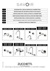 ZUCCHETTI Savoir ZSV603 Instrucciones Para La Instalación