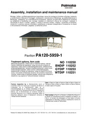 Lemeks Palmako PA120-5959-1 Instrucciones De Montaje, Instalación Y Mantenimiento